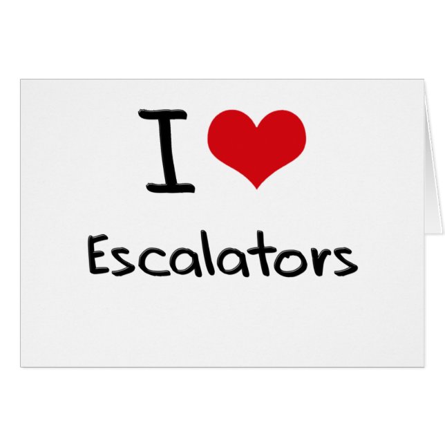 J'aime des escalators (Devant horizontal)