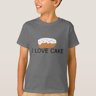 J'aime des filles/garçons de T-shirt de gâteau