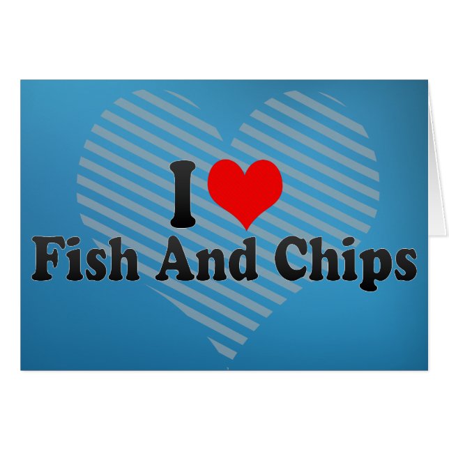 J'aime des poisson-frites (Devant horizontal)