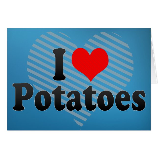 J'aime des pommes de terre (Devant horizontal)