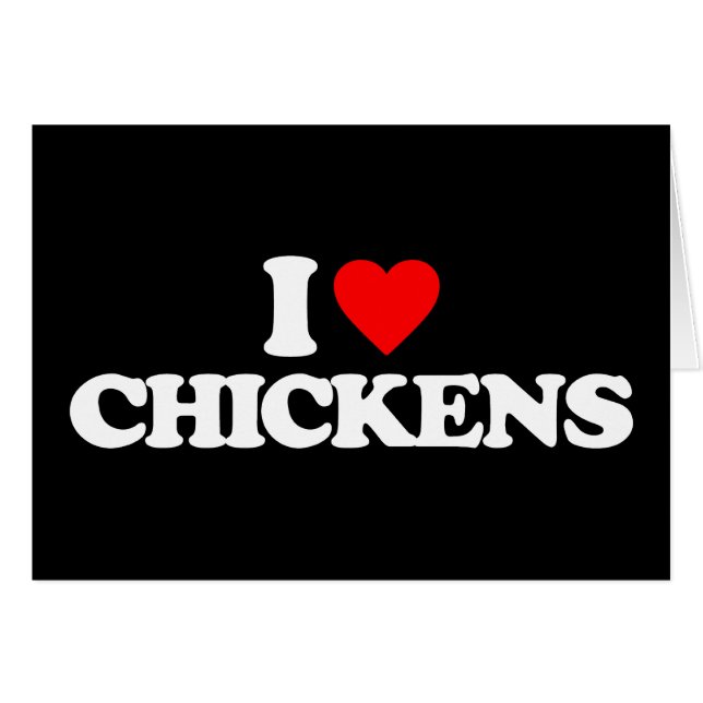 J'AIME DES POULETS (Devant horizontal)