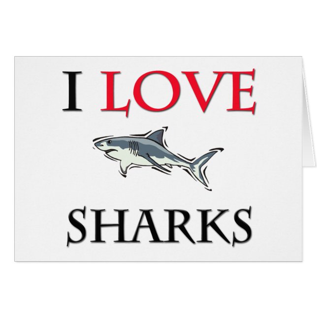 J'aime des requins (Devant horizontal)