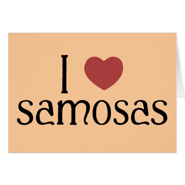 J'aime des samosas (Devant horizontal)