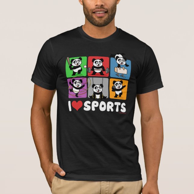 J'aime des sports (les T-shirts foncés) (Devant)