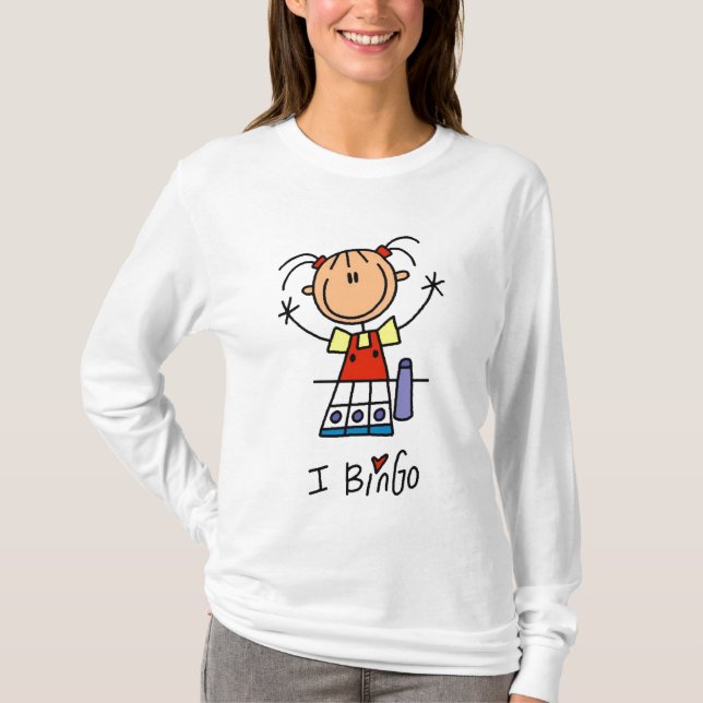 J'aime des T-shirts et des cadeaux de bingo-test (Devant)