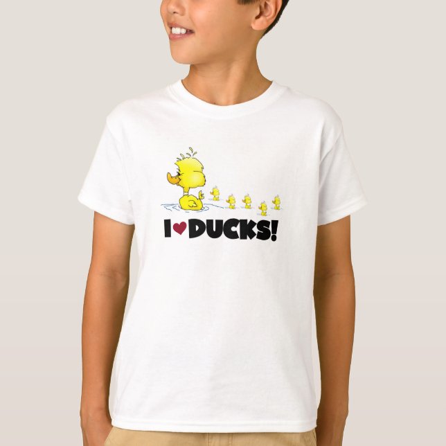 J'aime des T-shirts et des cadeaux de canards (Devant)
