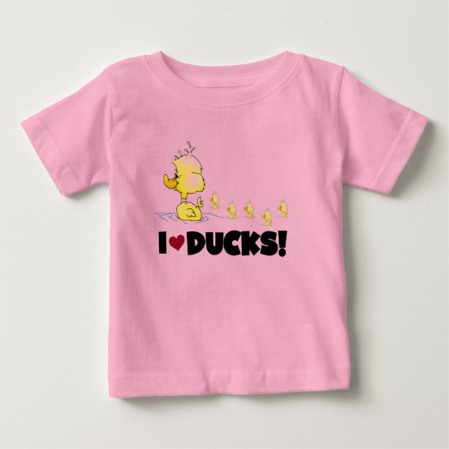 J'aime des T-shirts et des cadeaux de canards (Devant)