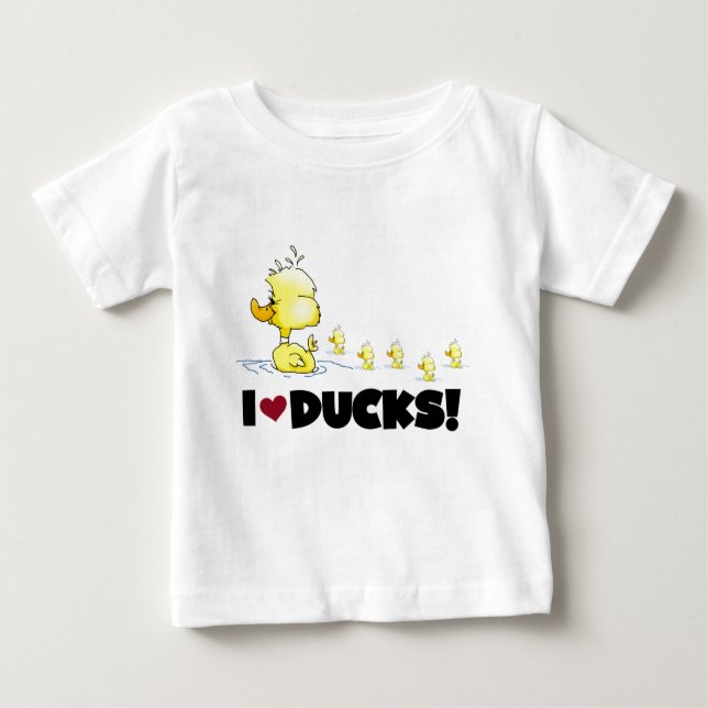 J'aime des T-shirts et des cadeaux de canards (Devant)