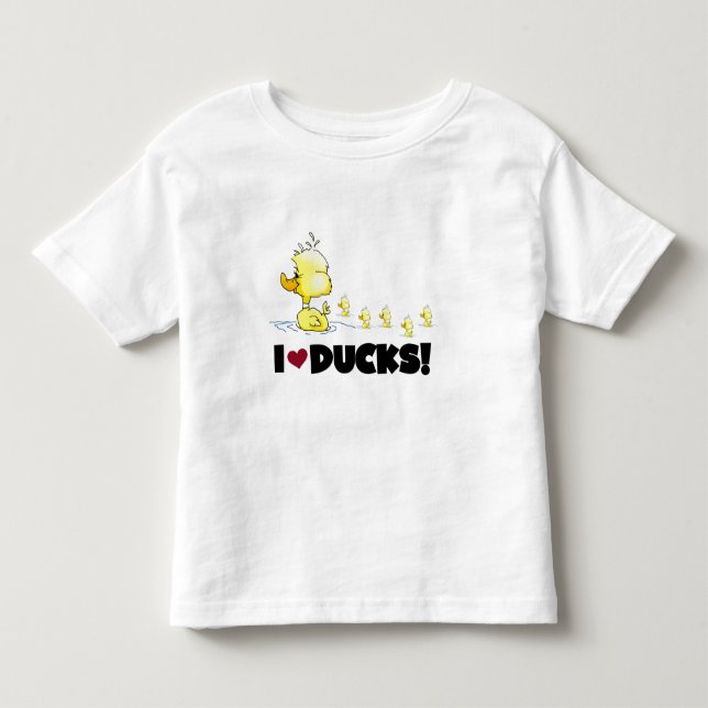 J'aime des T-shirts et des cadeaux de canards (Devant)