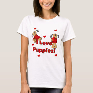 J'aime des T-shirts et des cadeaux de chiots