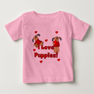 J'aime des T-shirts et des cadeaux de chiots
