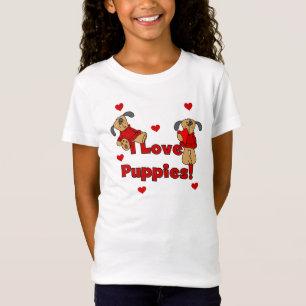 J'aime des T-shirts et des cadeaux de chiots