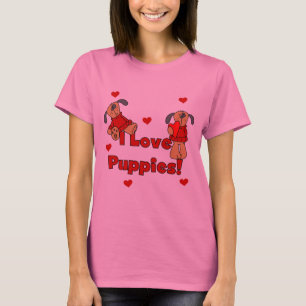 J'aime des T-shirts et des cadeaux de chiots