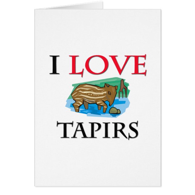 J'aime des tapirs (Devant)