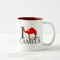 J'aime des tasses de chameaux