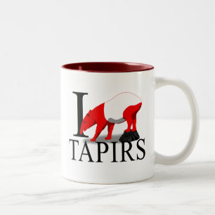 J'aime des tasses de tapirs