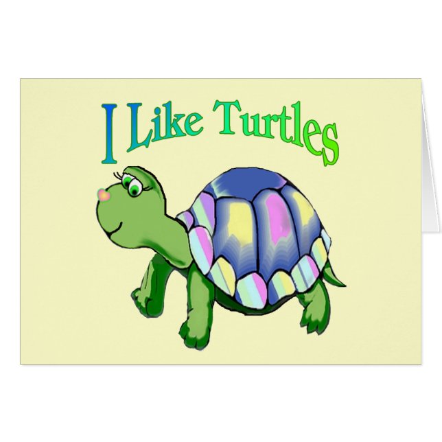 J'aime des tortues (Devant horizontal)