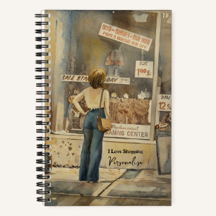 J'aime devis de shopping Vintage Red Journal