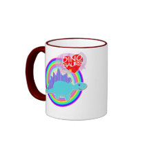 J'aime Dinos T-Rex et tasse nommée de Stegosaurus