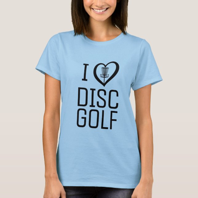 J'aime disque golf femmes T-shirt (Devant)