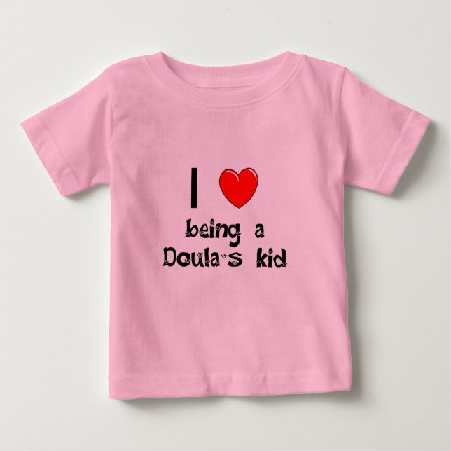 J'aime être le T-shirt de l'enfant d'un Doula (Devant)