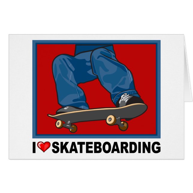 J'aime faire de la planche à roulettes (Devant horizontal)