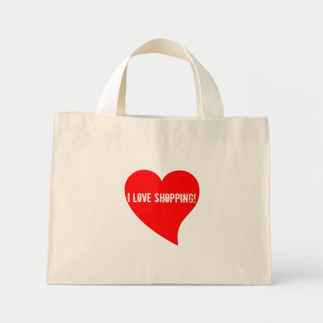 J'Aime Faire Du Shopping ! Sac floral (Devant)