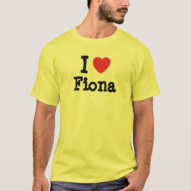 J'aime Fiona coeur T-shirt (Devant)