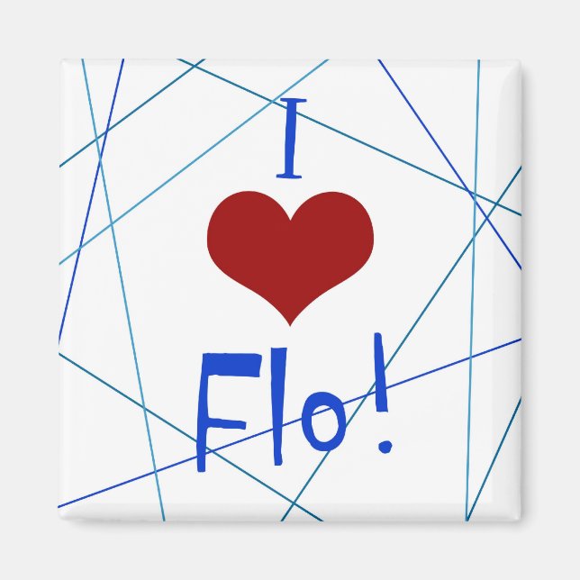 J'aime Flo aimant (Devant)