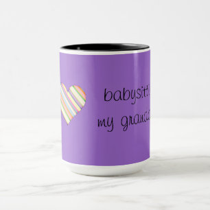 J'aime garder les enfants mon granddog - tasse