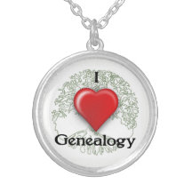 J'aime Généalogie Custom Pendentif collier