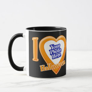 J'Aime Halloween Avec Votre Mug Photo