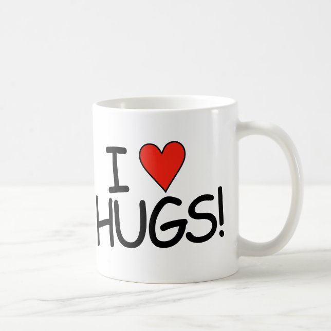 J'aime Hugs Mug (Droite)