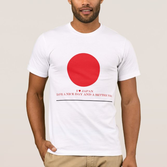 J'aime Japon Avoir un joli T-shirt de jour (Devant)