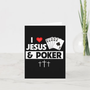 J'Aime Jésus Et Cartes De Poker Royal Flush Casino