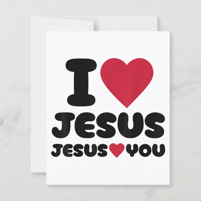 J'aime Jésus et Jésus t'aime chrétien (Devant)