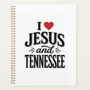 J'aime Jésus et Tennessee Vintage Design Chrétien