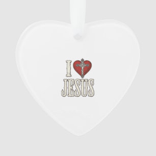 J'aime Jésus Gravure Vintage Design de Chemise de