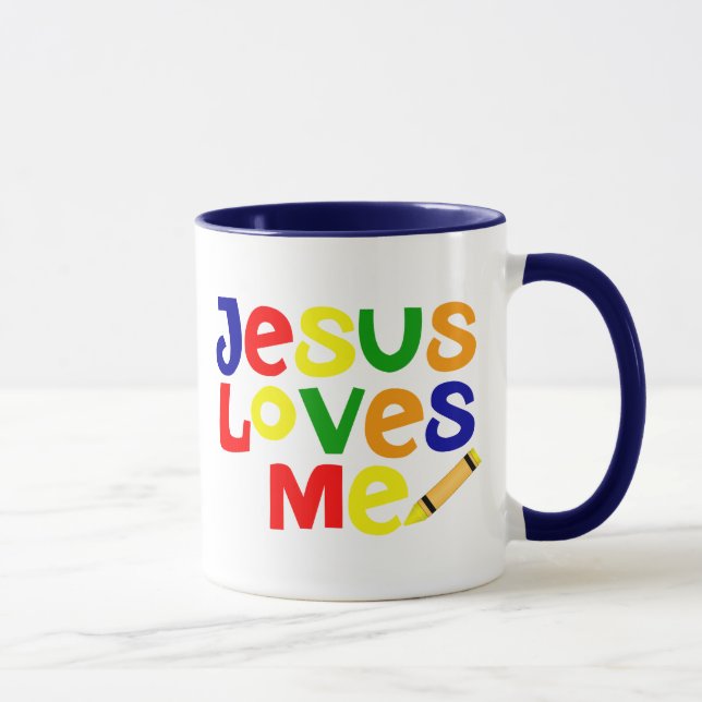J'aime Jésus/Jésus m'aime tasse de café