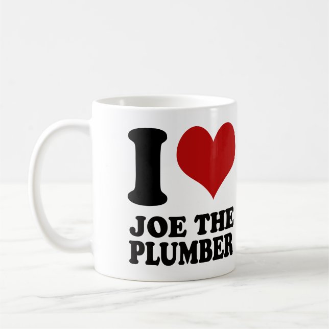 J'aime Joe la tasse de plombier (Gauche)