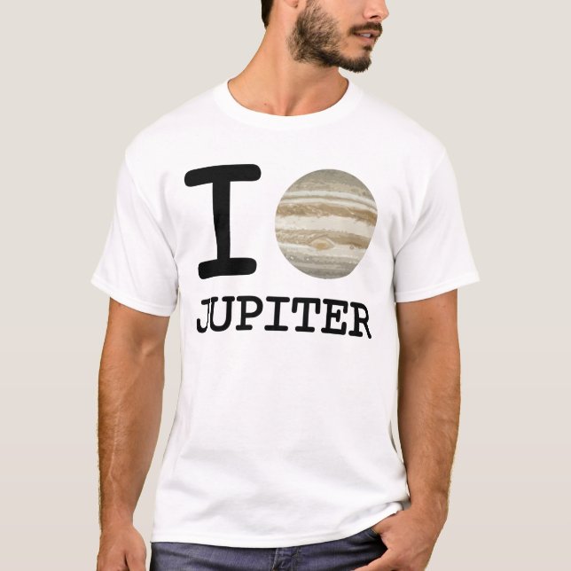 "J'aime Jupiter" que j'aime le T-shirt de style de (Devant)