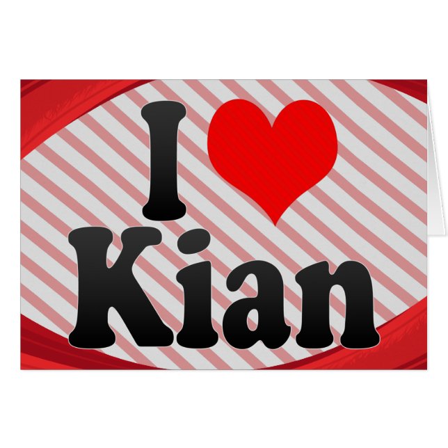 J'aime Kian (Devant Horizontal)