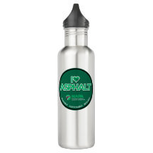 J'Aime La Bouteille En Acier Inoxydable D'Asphalte