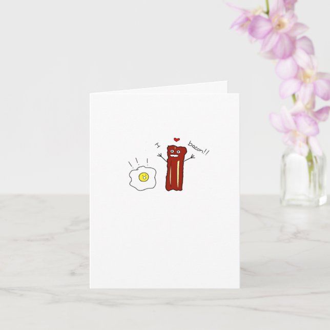 J'aime la carte Bacon (Orchidée)