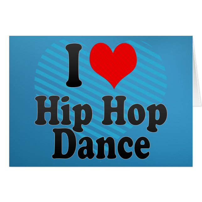 J'aime la danse de hip hop (Devant horizontal)
