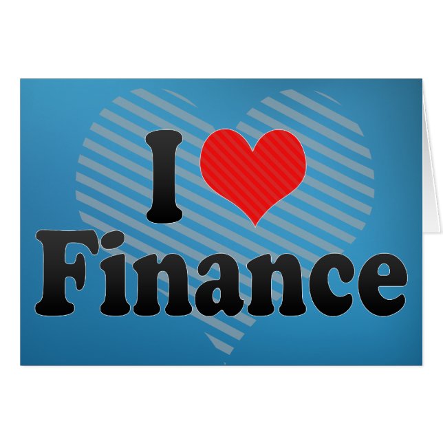 J'aime la finance (Devant horizontal)