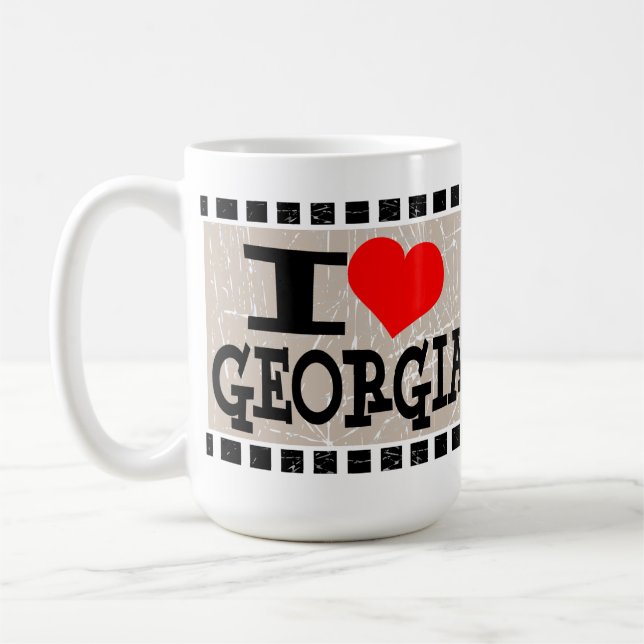 J'aime la Géorgie - tasses (Gauche)
