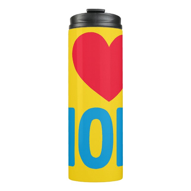 "J'AIME LA MÈRE" BOUTEILLE D'EAU (Devant)