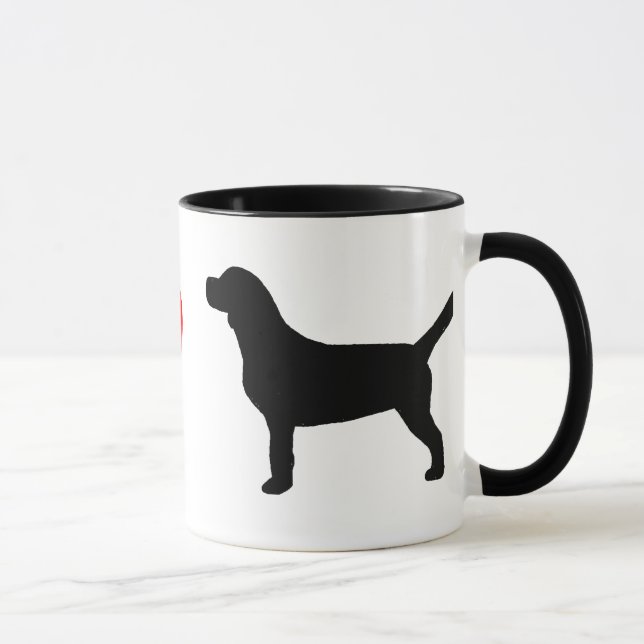 J'aime la tasse de beagles (Droite)