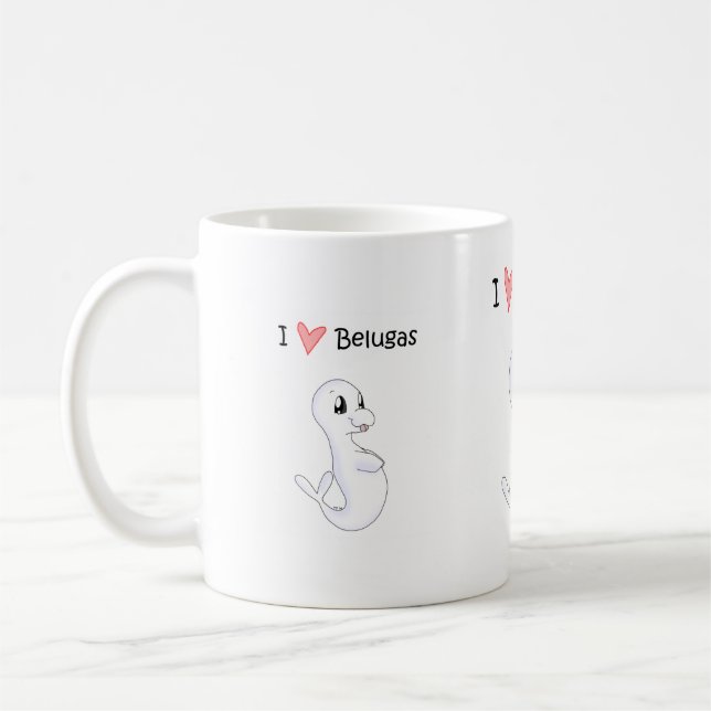 J'aime la tasse de belugas (Gauche)